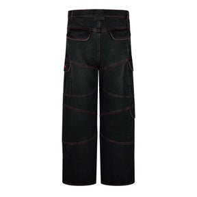Men's Samurai Straight Jeans, Iconic Logo Embroidery