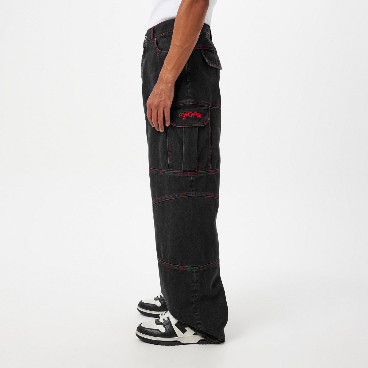 Men's Samurai Straight Jeans, Iconic Logo Embroidery