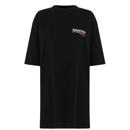 Political Logo Oversized T-Shirt