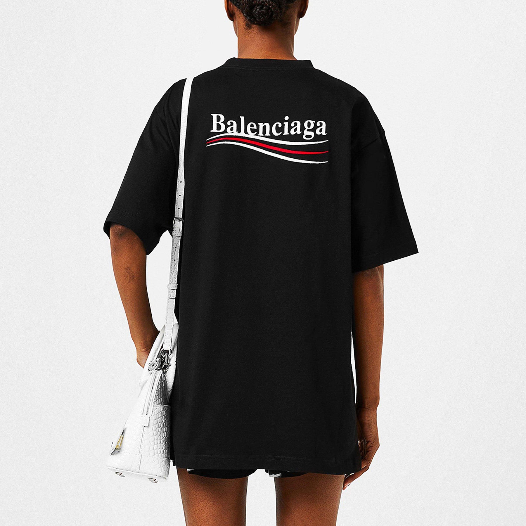 Political Logo Oversized T-Shirt