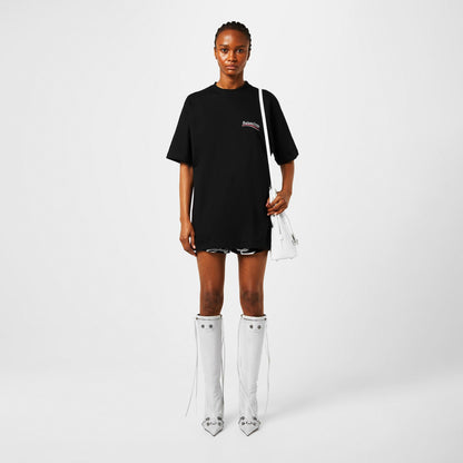 Political Logo Oversized T-Shirt