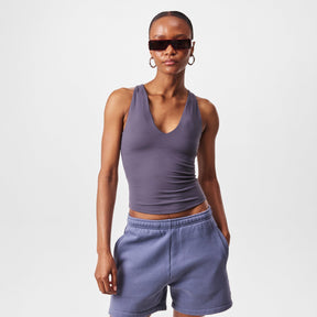 Women's V Neck Tank Top with Built-in Bra