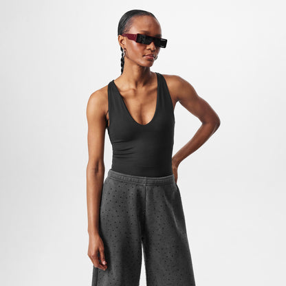 Women's V Neck Tank Top with Built-in Bra