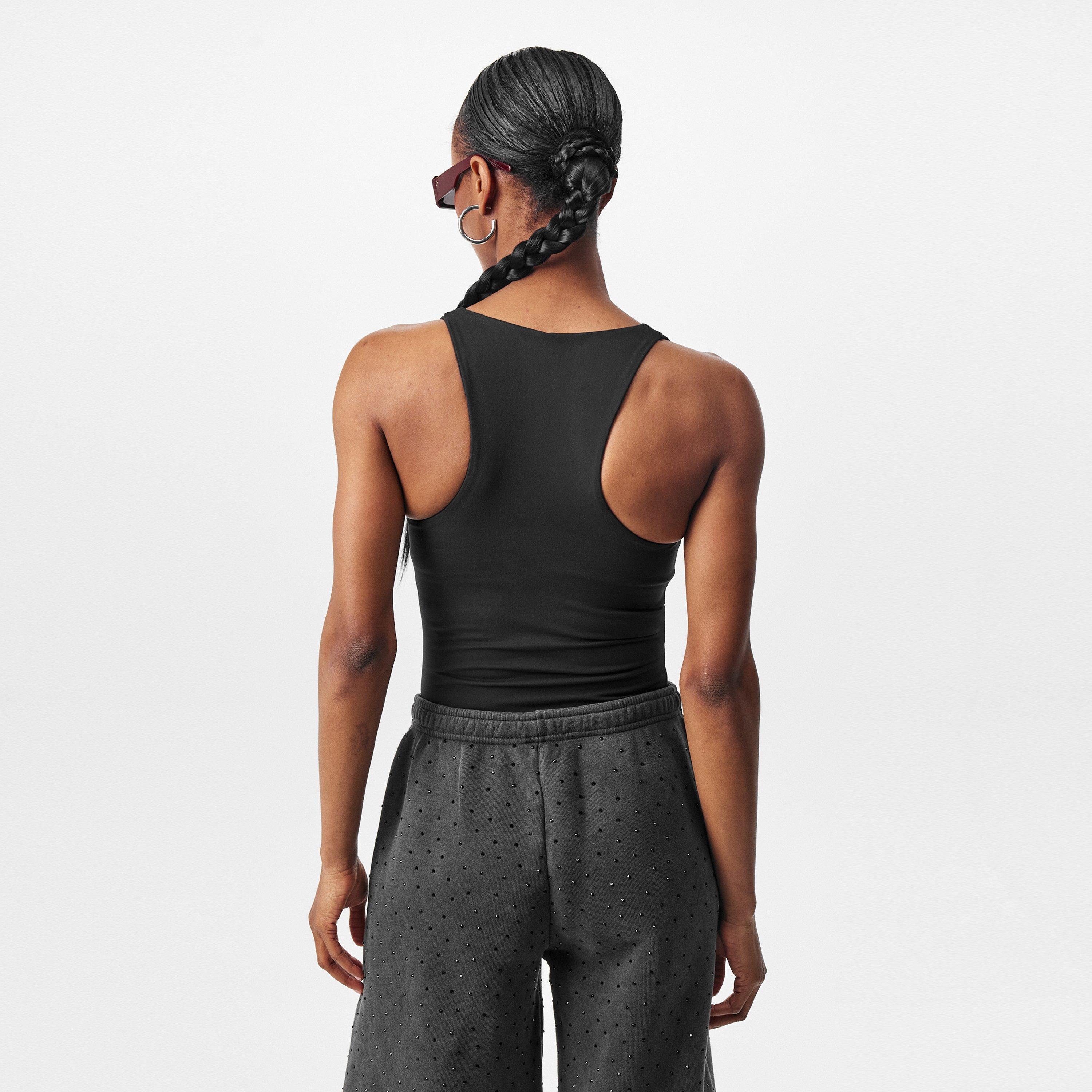 Women's V Neck Tank Top with Built-in Bra
