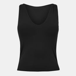 V-Neck Built-In Bra 4-Way Stretch Slim Fit Tank Vest