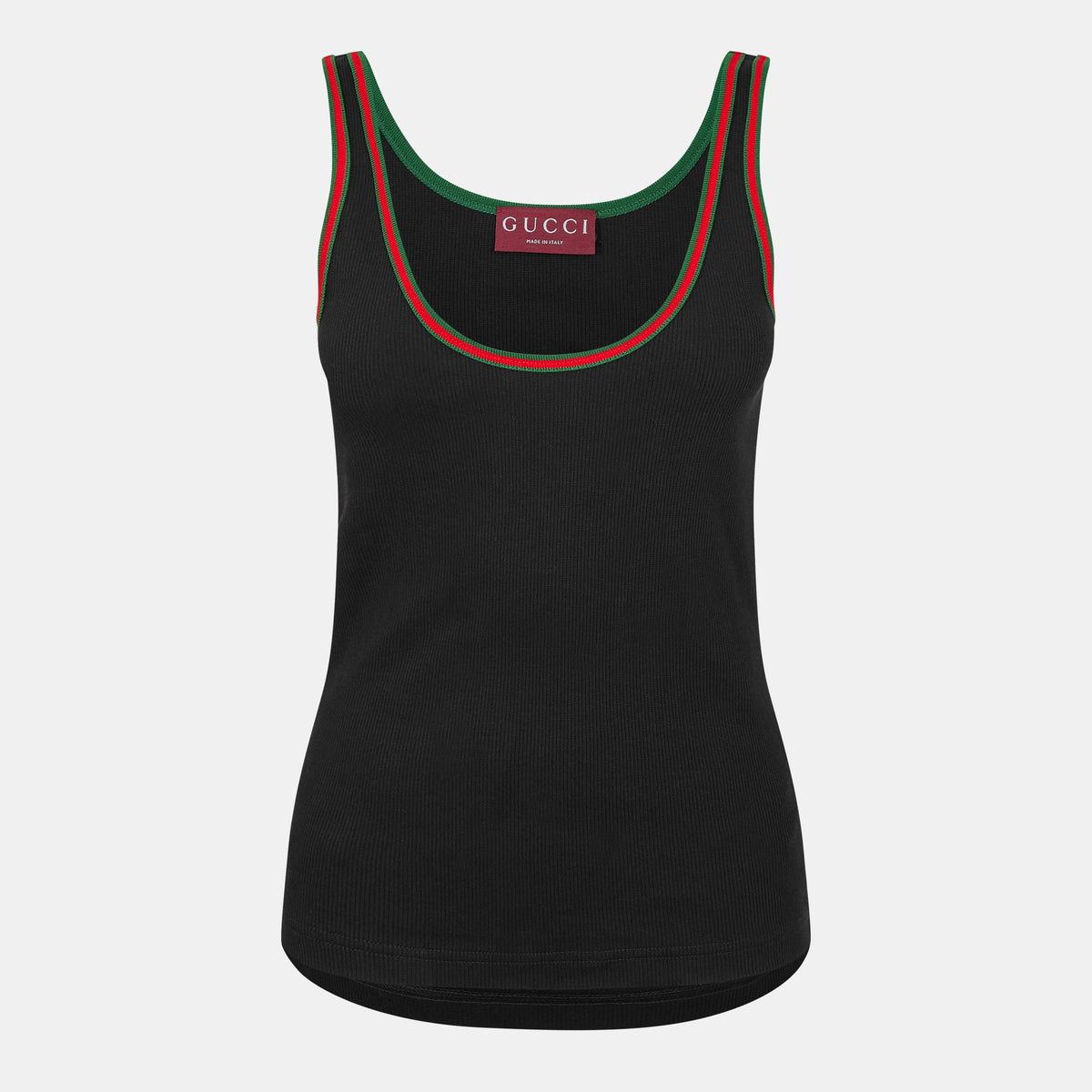 Cotton Rib Tank Top With Web