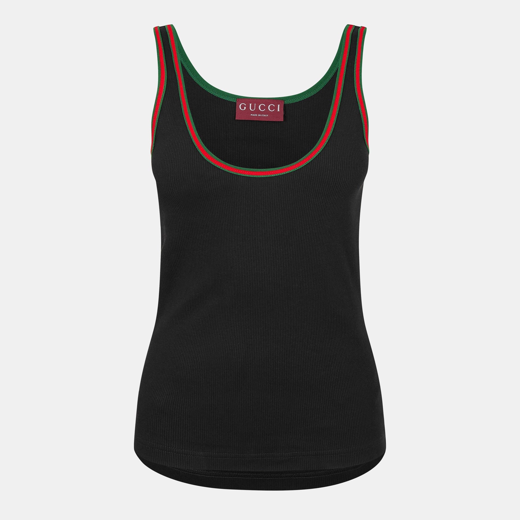 Cotton Rib Tank Top With Web