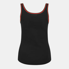 Cotton Rib Tank Top With Web