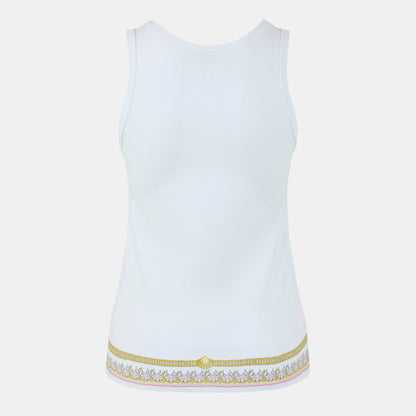 Barocco Printed Sleeveless Tank Vest