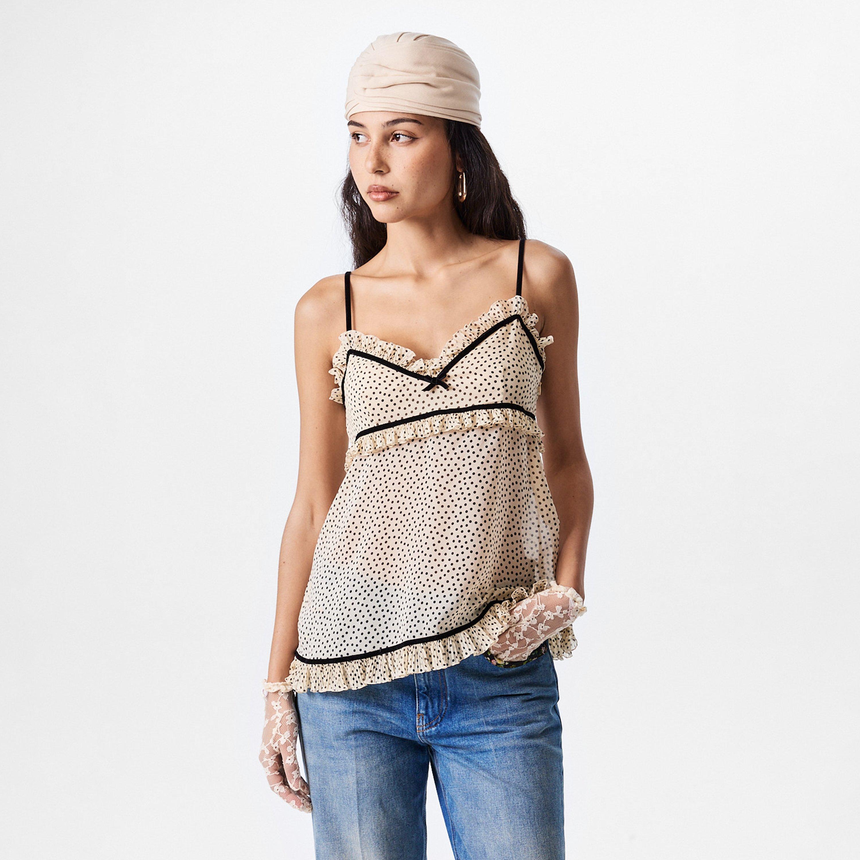 Women's Polka Dot Cami Top