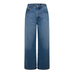 Jacquard Straight Leg Jeans