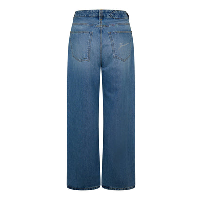 Jacquard Straight Leg Jeans