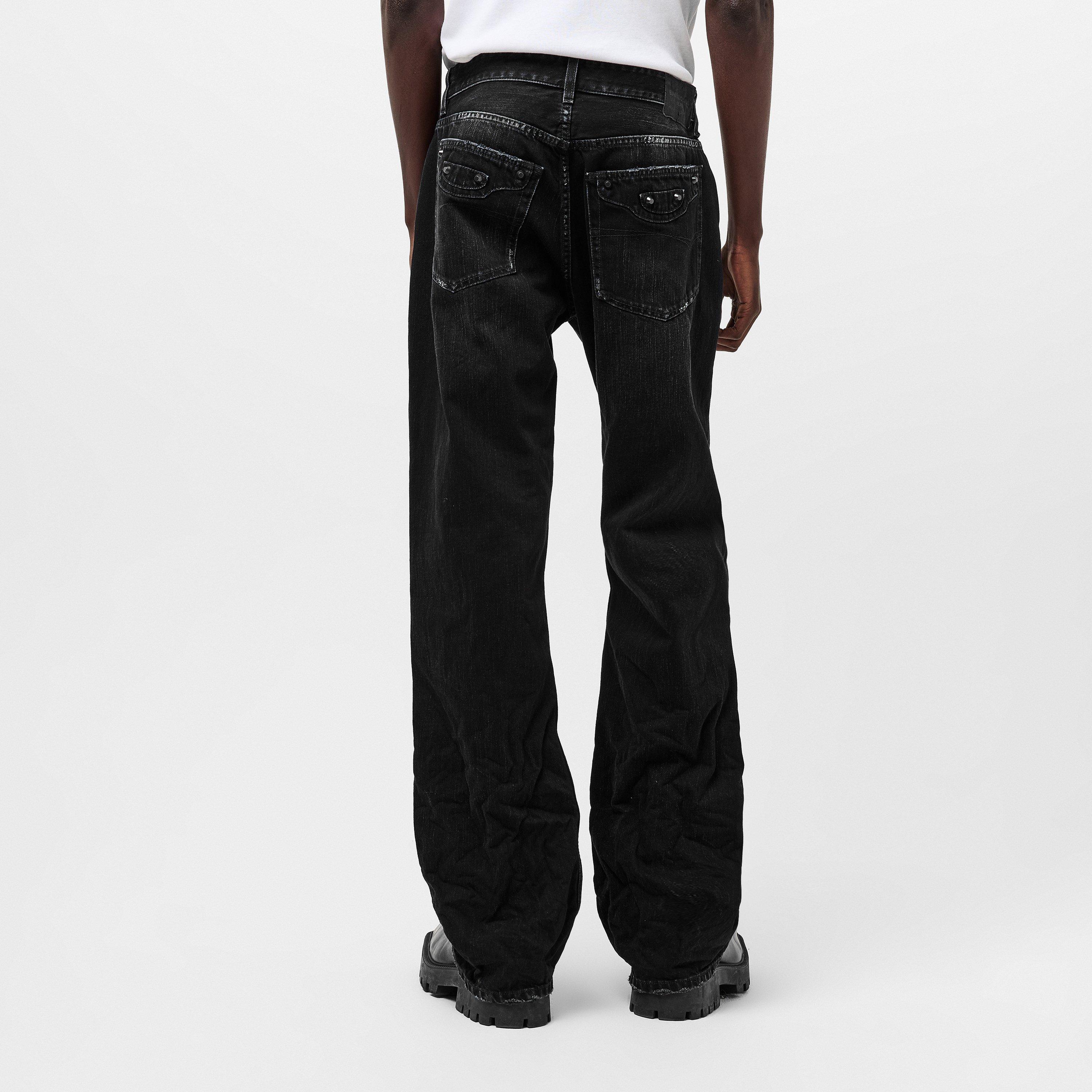Mid-Rise Straight Leg Jeans