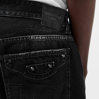 Mid-Rise Straight Leg Jeans