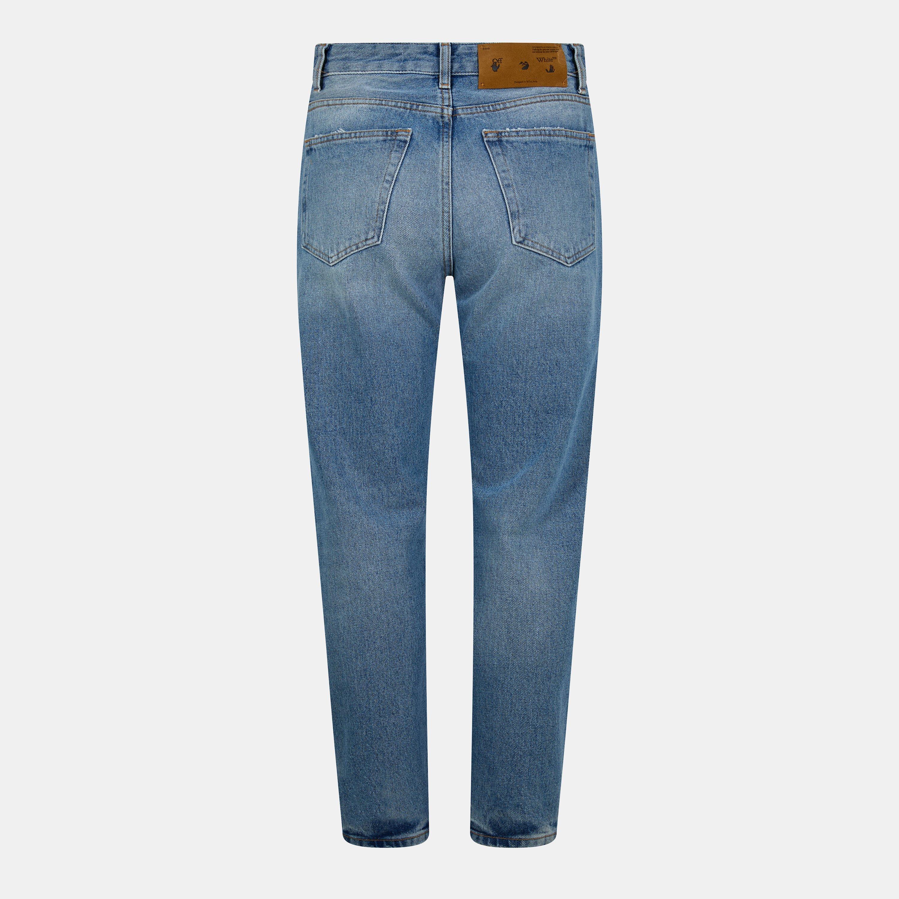 Mid-Rise Straight Leg Jeans