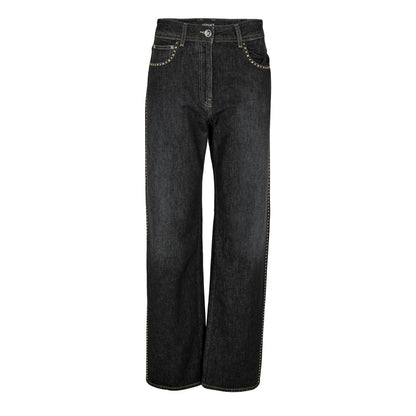 Embellished High-Rise Jeans