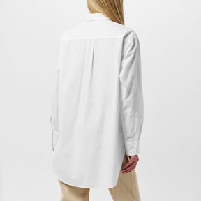 Women's Bostucci Button Down Blouse, Lightweight Semi-Sheer Cotton Shirt