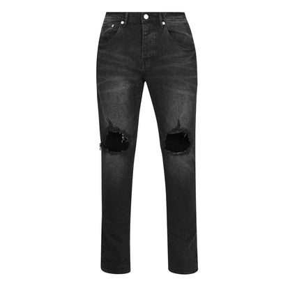 Mid Rise Distressed Jeans