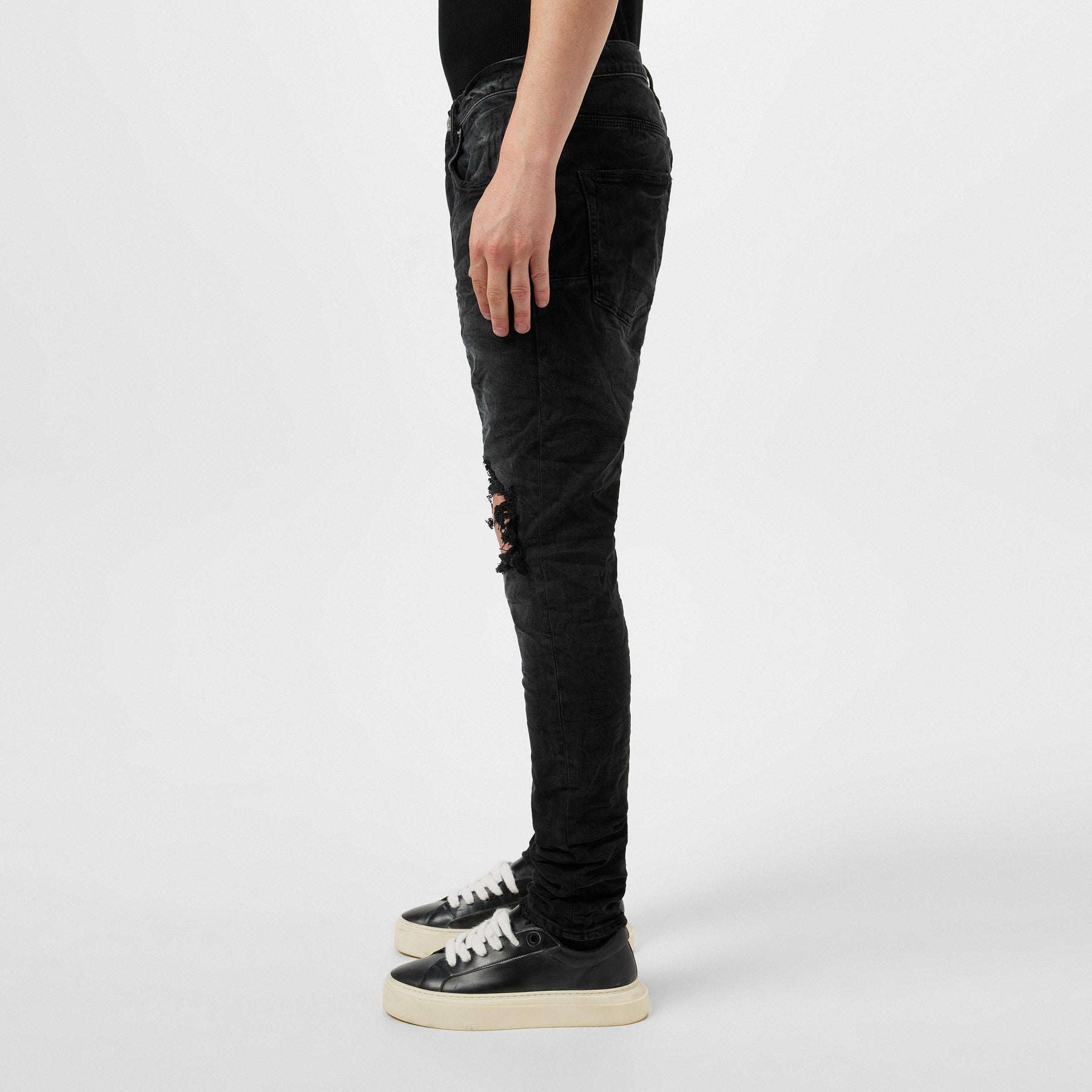 Mid Rise Distressed Jeans