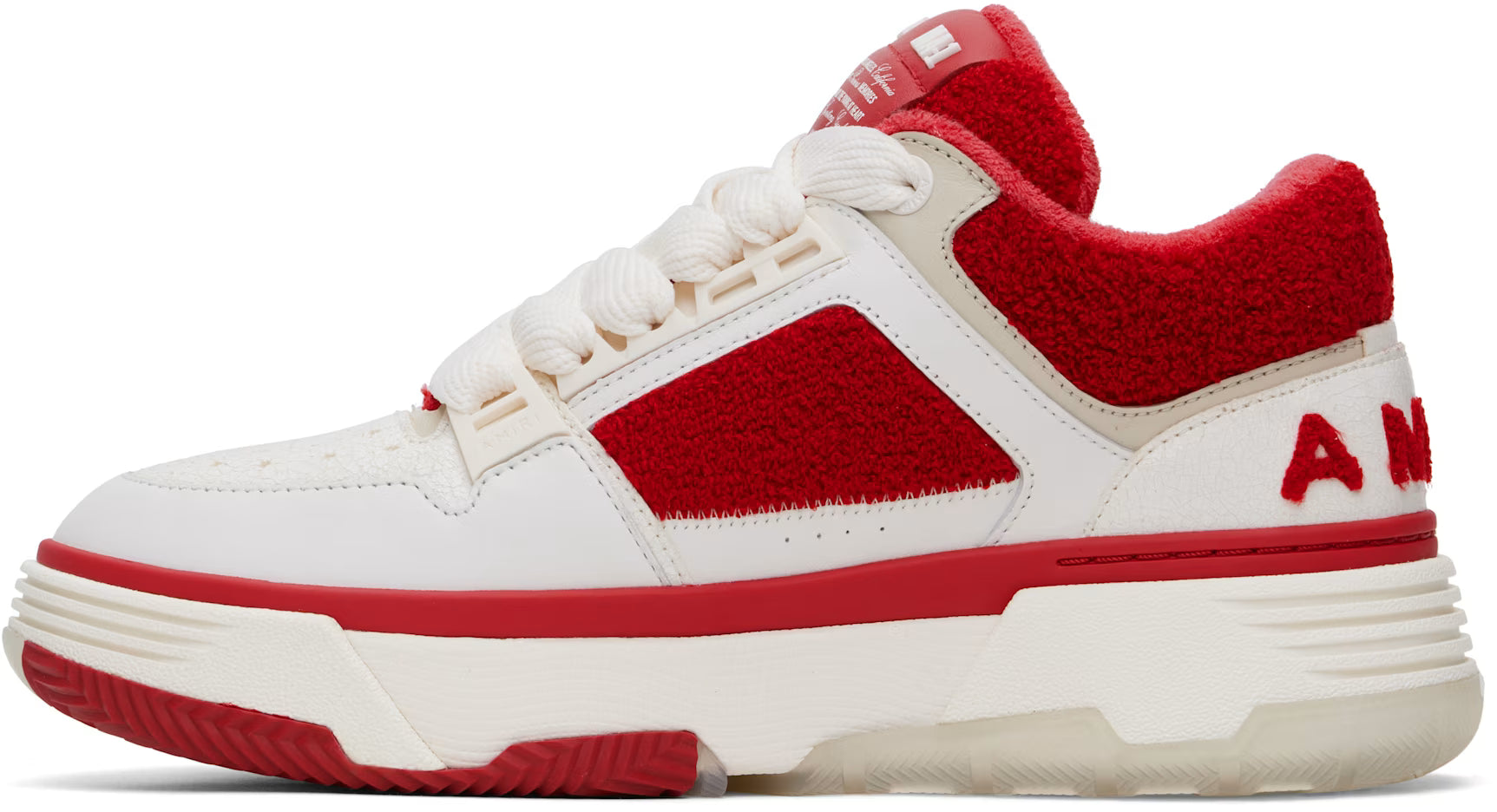 White & Red Varsity MA-1 Sneakers