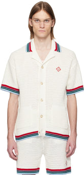 White Gothic Crochet Shirt