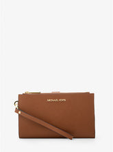Jet Set Large Leather Smartphone Wristlet Wallet
