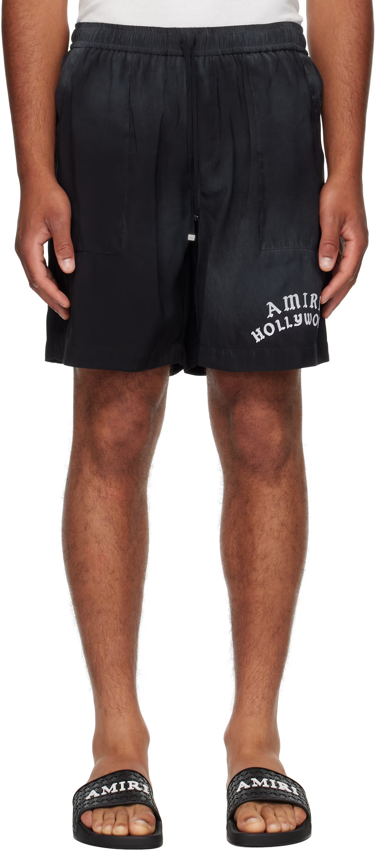 Black 'AMIRI Hollywood' Shorts