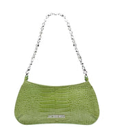 Green Shoulder Bag in Calf Leather