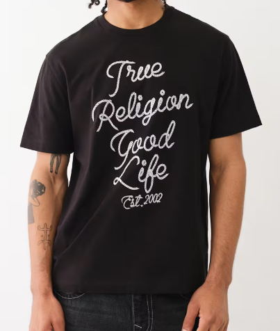 EMBROIDERED ROPE LOGO TEE