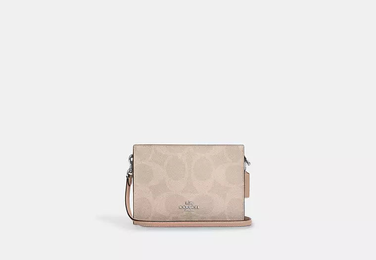 Slim Crossbody Bag In Signature Canvas