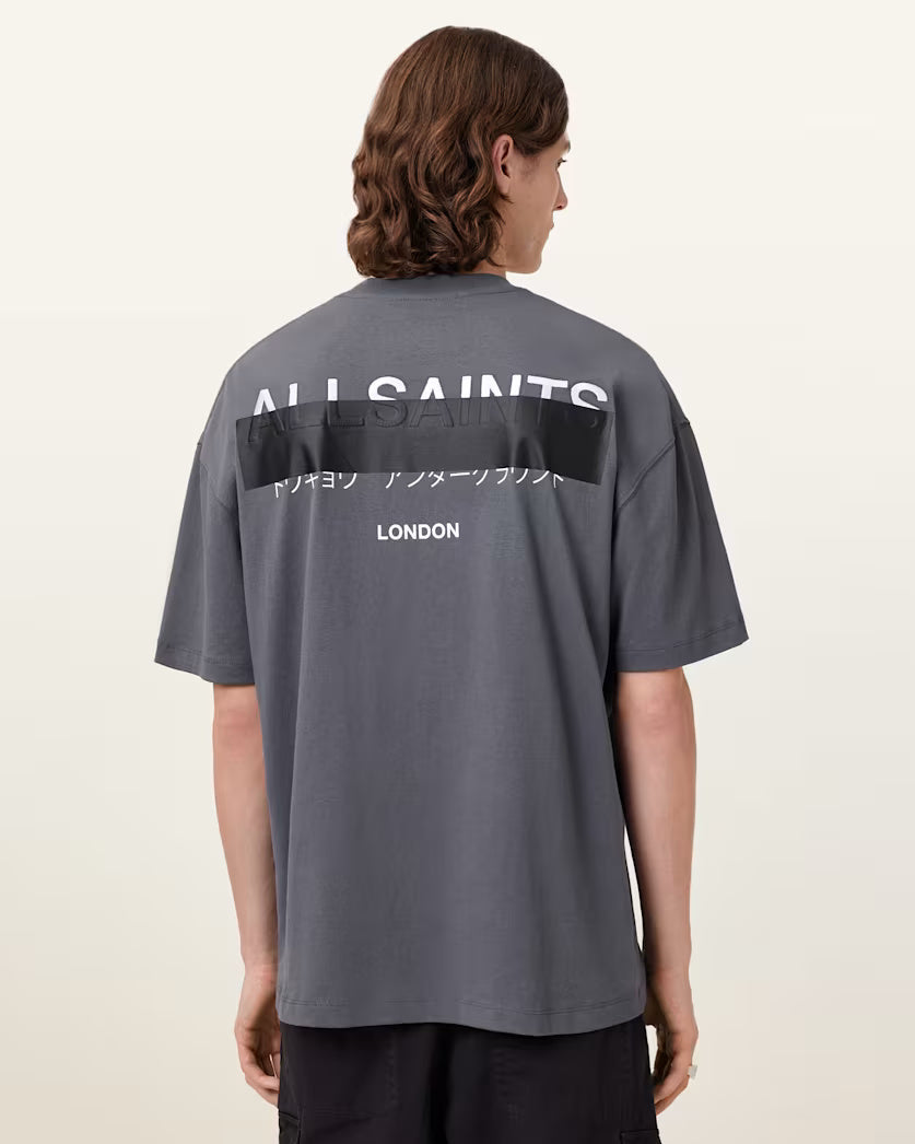 Redact Oversized Embroidered Logo T-Shirt