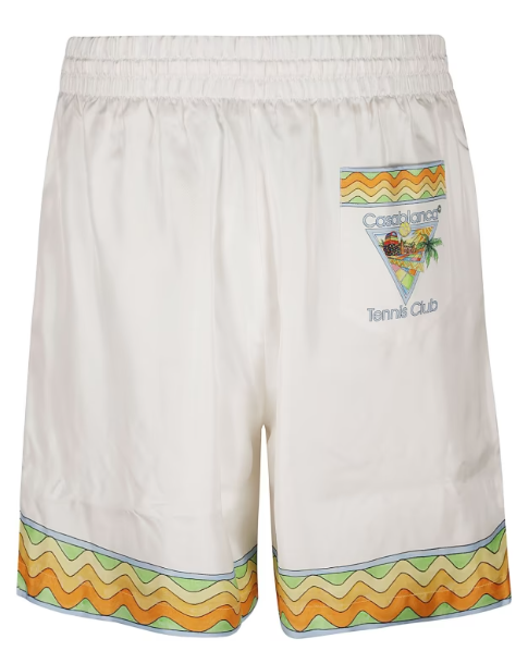 Casablanca Afro Cubism Tennis Club Shorts