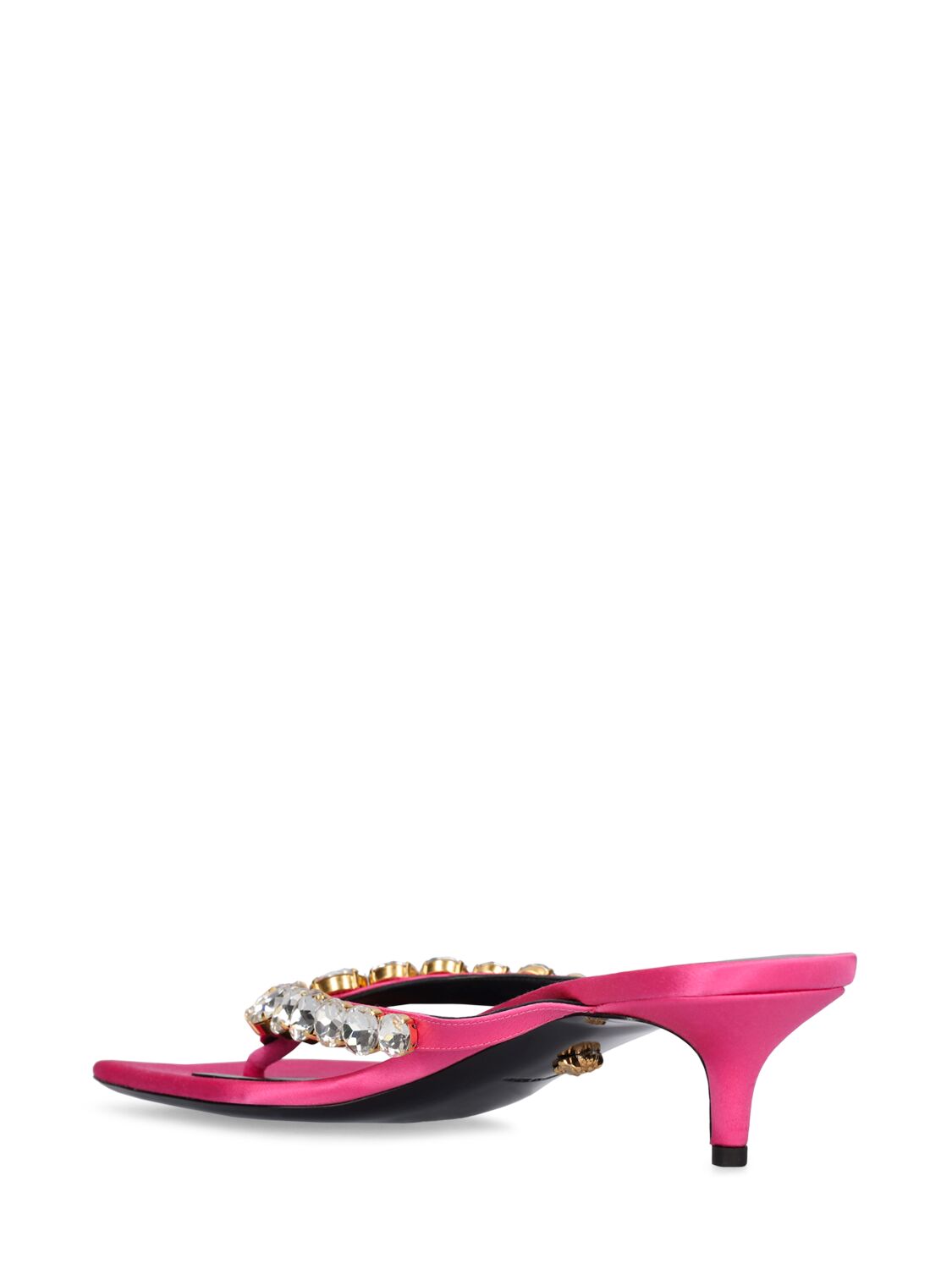 Versace 45mm Embellished satin sandals