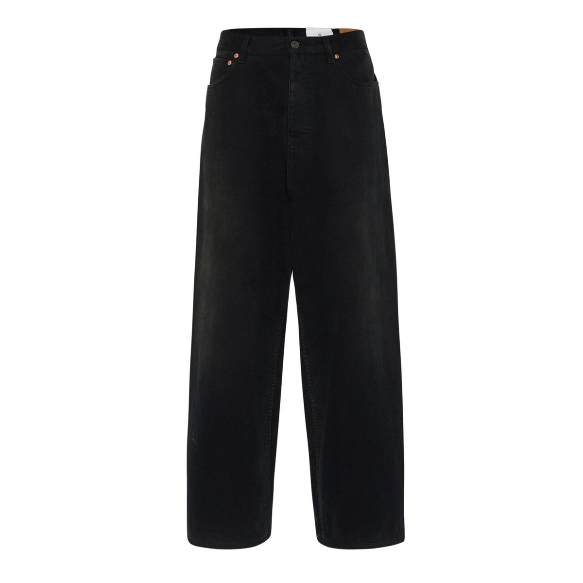 Denim Size Sticker Baggy Trousers