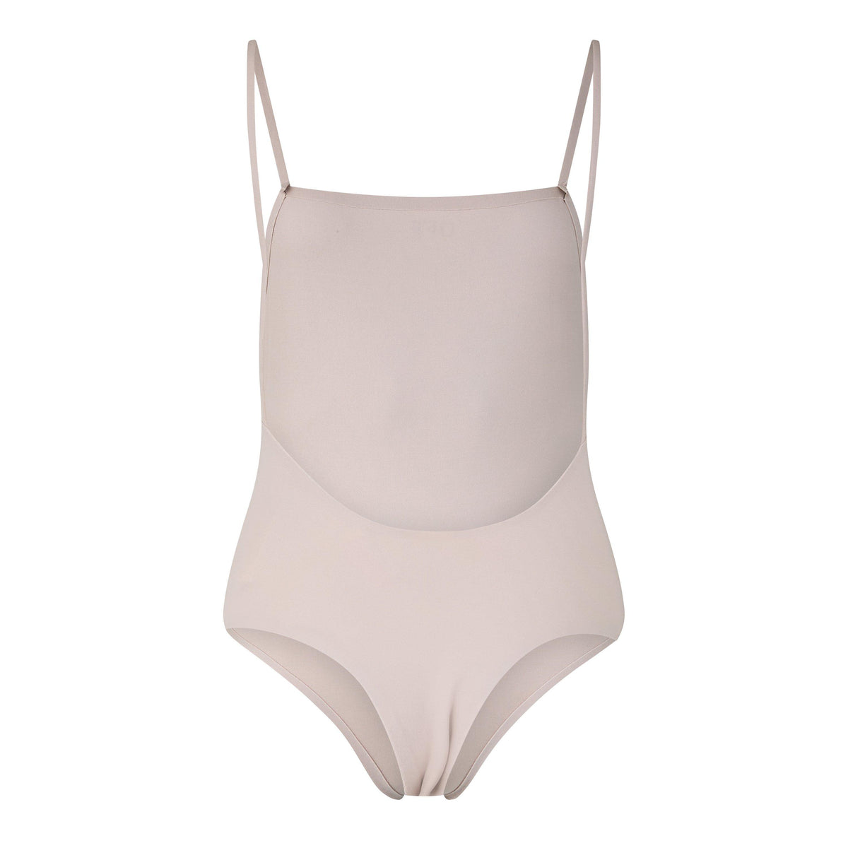 Straight Neckline Sleek Bodysuit