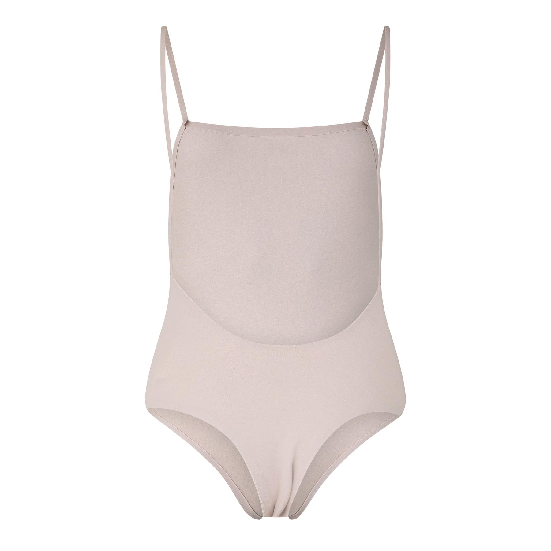 Straight Neckline Sleek Bodysuit