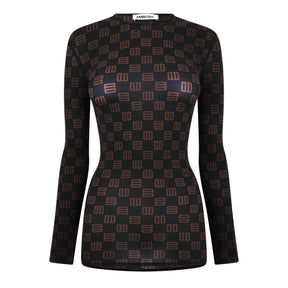 Monogram Fitted Crewneck