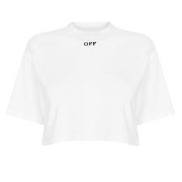 - Stamp Rib Cotton Short Sleeve Slim Fit Cropped Crop Top