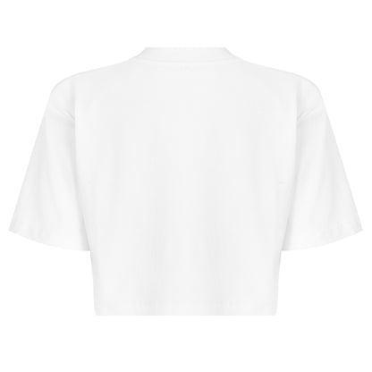 - Stamp Rib Cotton Short Sleeve Slim Fit Cropped Crop Top