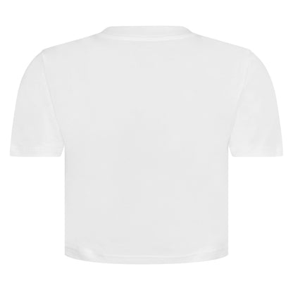 Logo Cotton Cropped Baby T-Shirt