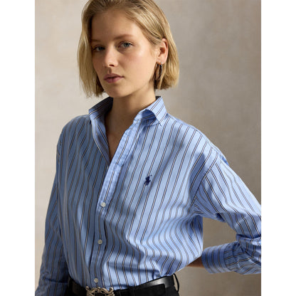 Stripe Long Sleeve Oxford Shirt
