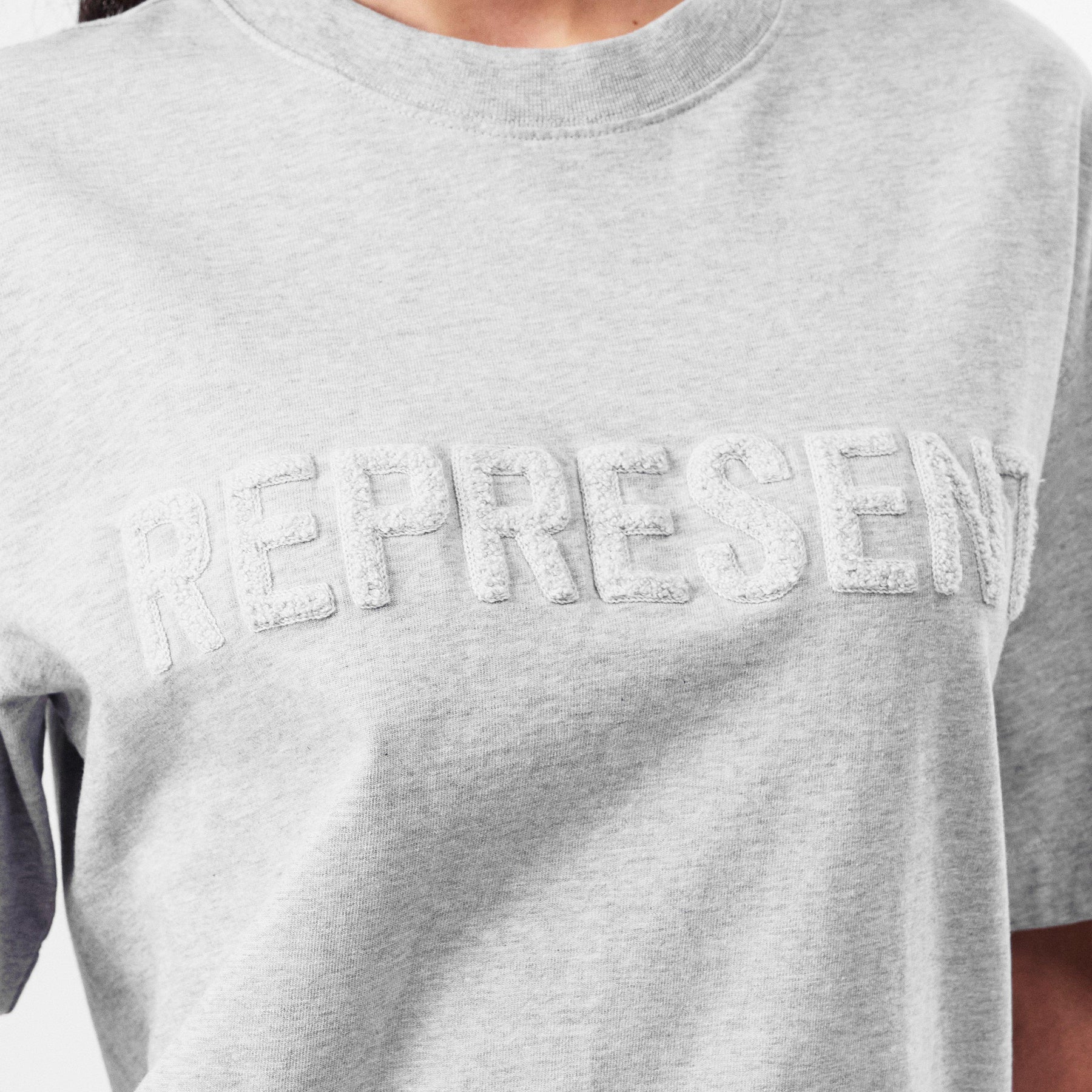 Women's Rep Boyfriend T-Shirt, Tonal Embroidered Logo