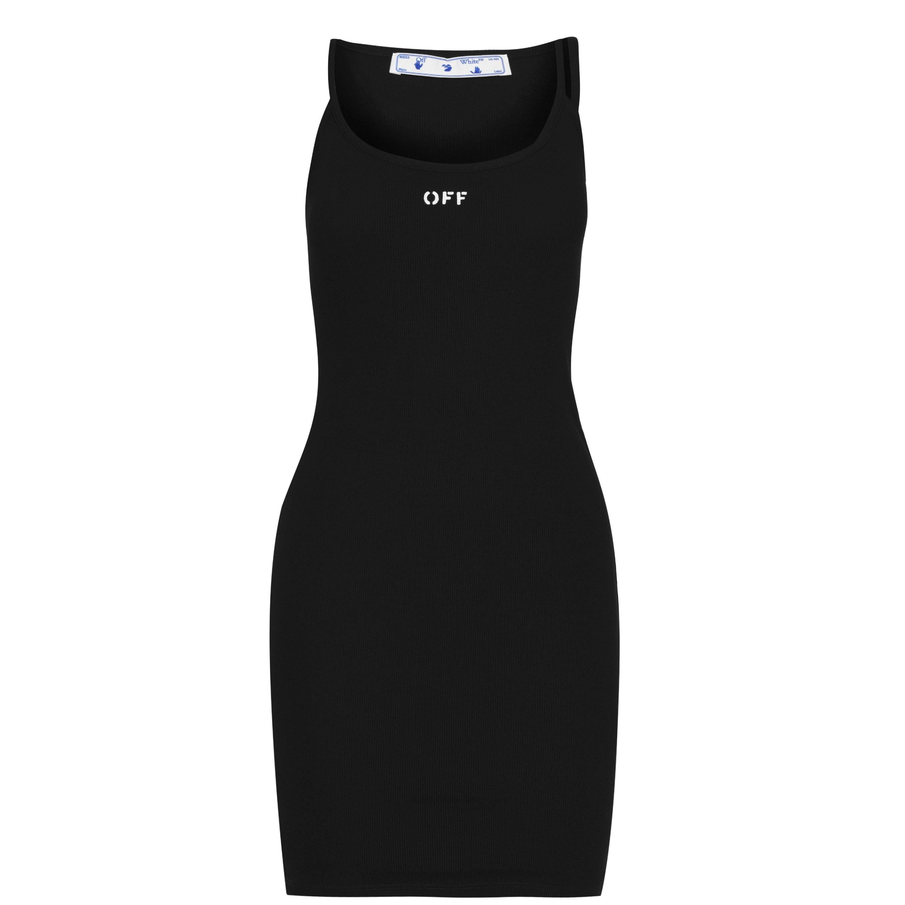Ribbed Asymmetric Cotton Jersey Dress