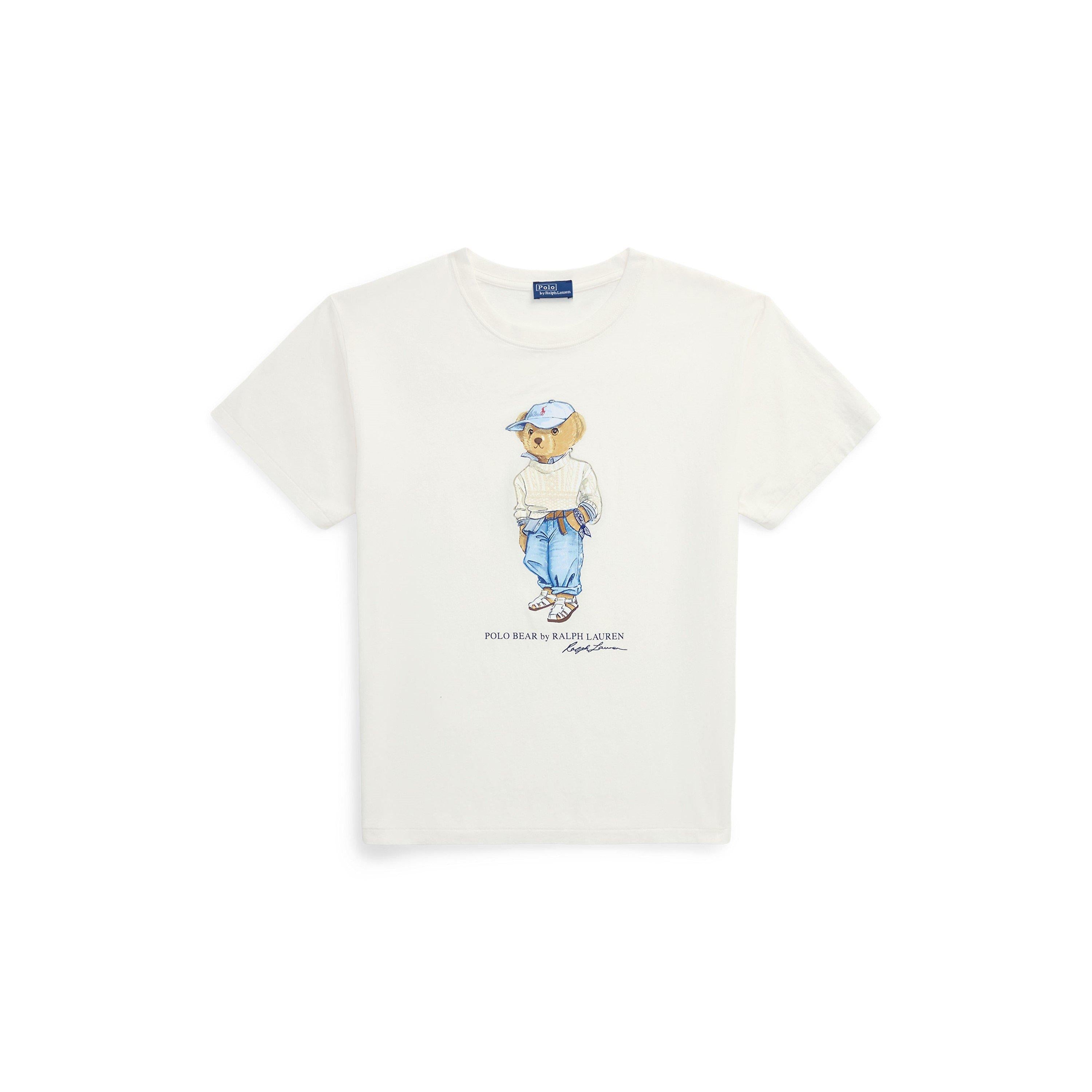 Bear Motif Embroidery T-Shirt