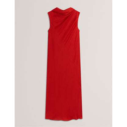 Tie Midi Slinky Dress