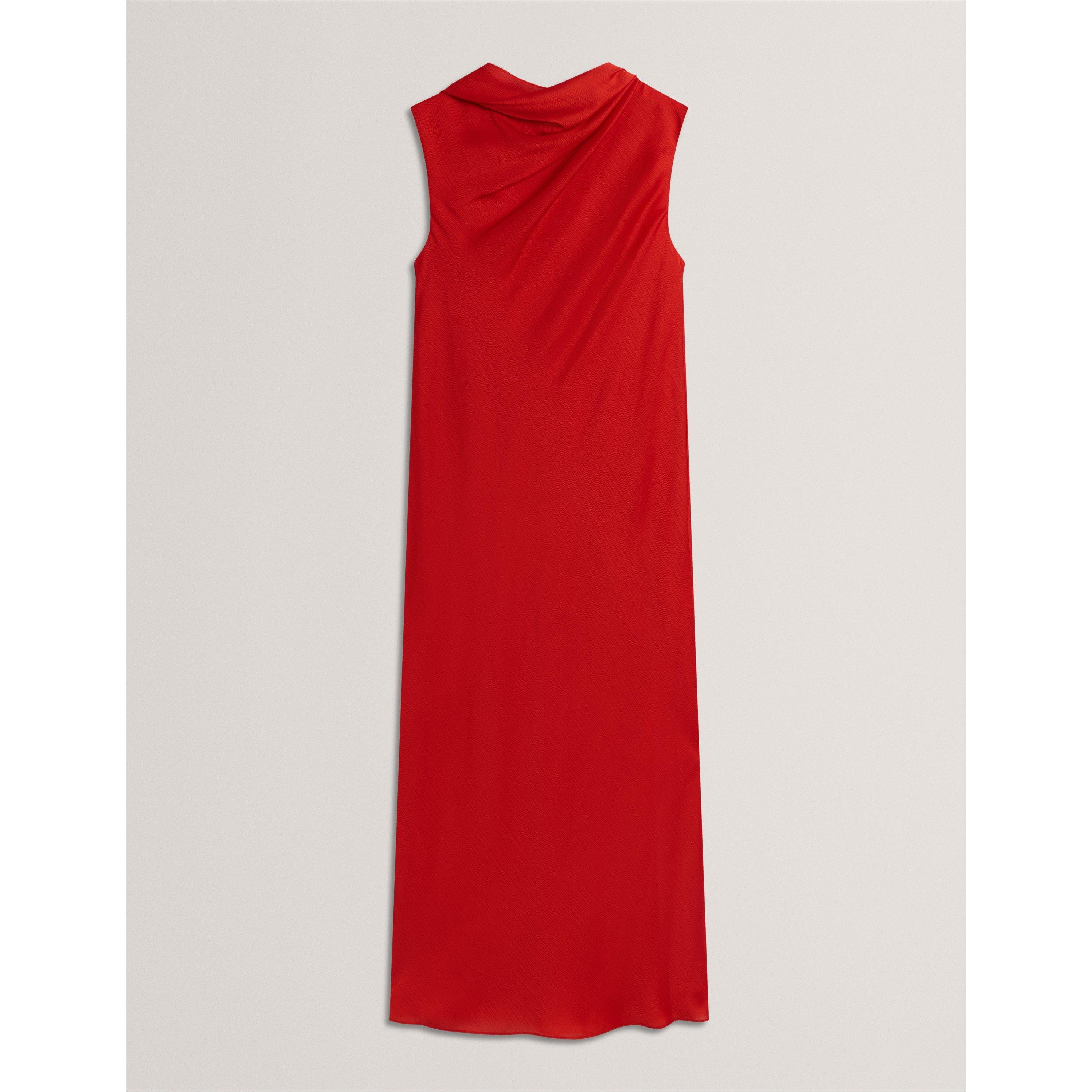 Tie Midi Slinky Dress