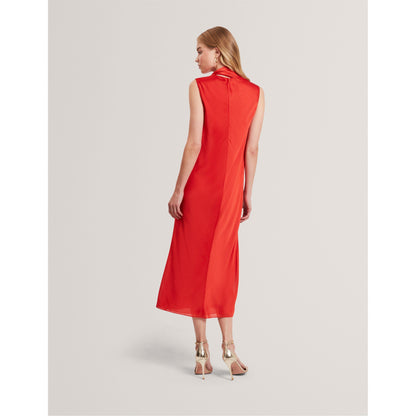 Tie Midi Slinky Dress