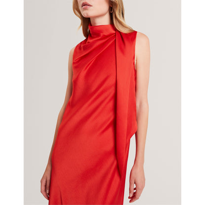 Tie Midi Slinky Dress