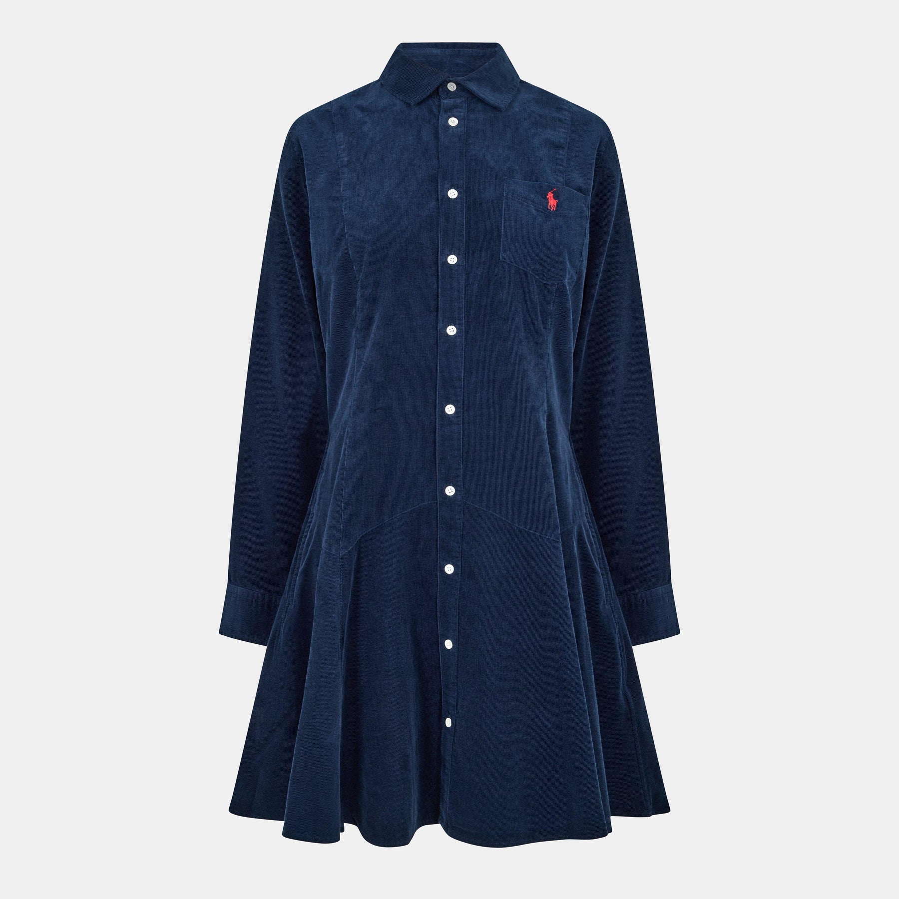 Women's Cord Shirt Dress