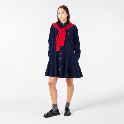 Women's Cord Shirt Dress